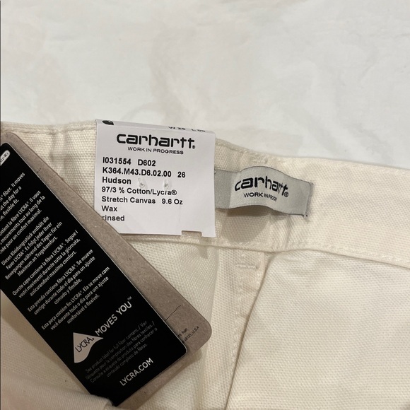 Carhartt WIP Pierce Pant NWT Hudson Off White - Picture 3 of 12